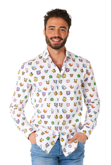 Pixel Pokémon Overhemd Heren OppoSuits