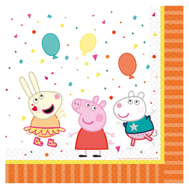 Peppa Pig Servetten Party 33cm 16st