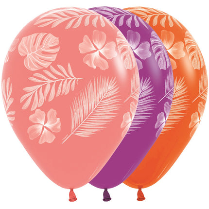 Ballonnen Tropical Paradise Mix 30cm 25st