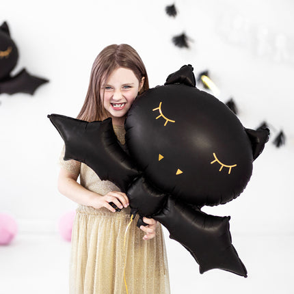 Halloween Helium Ballon Vleermuis 80cm