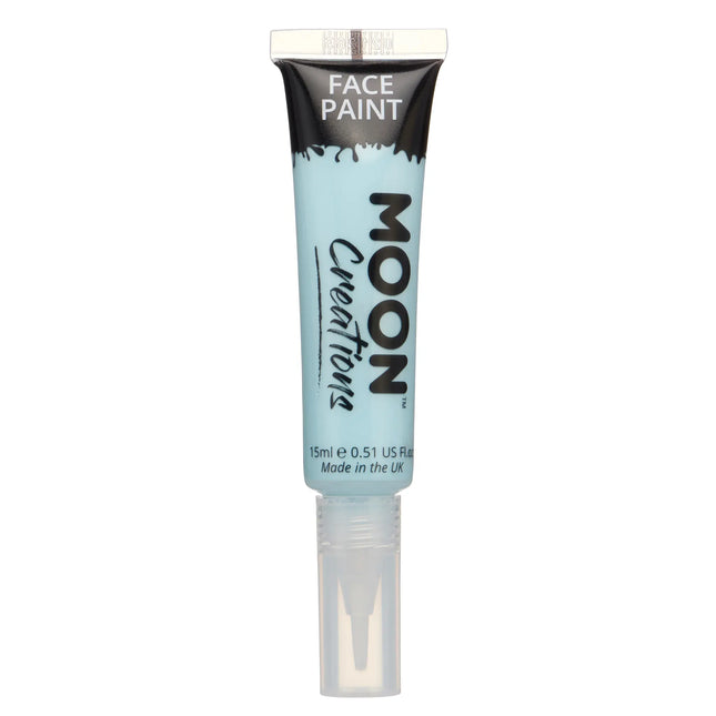 Moon Creations Face Paint with Brush Applicator Light Blue 15ml