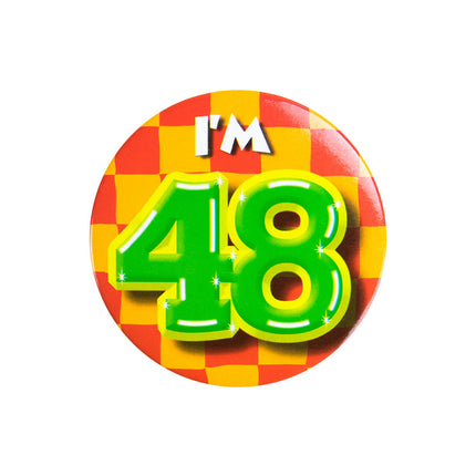 I'm 48 Button 48 Jaar 5,5cm