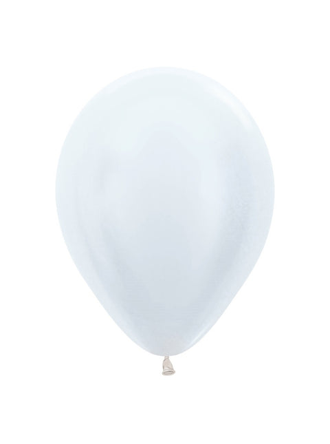 Ballonnen Pearl White 23cm 50st