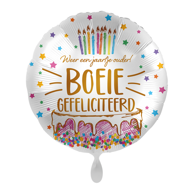 Helium Ballon Weer een jaartje ouder! - Boeie - Gefeliciteerd