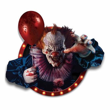 Halloween Wanddecoratie Clown 80cm