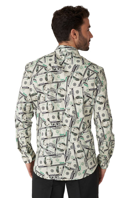 Dollar Geld Overhemd Heren OppoSuits