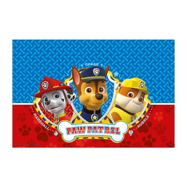 1 FSC Paper Tablecover 120x180cm Paw Patrol Ready For Action