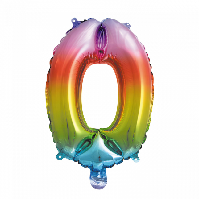 Folieballon 16" no0 regenboog