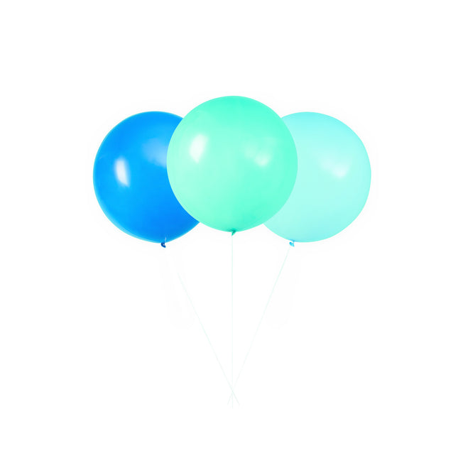 Blauwe Ballonnen 61cm 3st