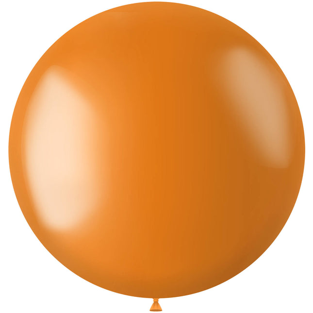 Oranje Ballon Metallic Marigold Orange 78cm