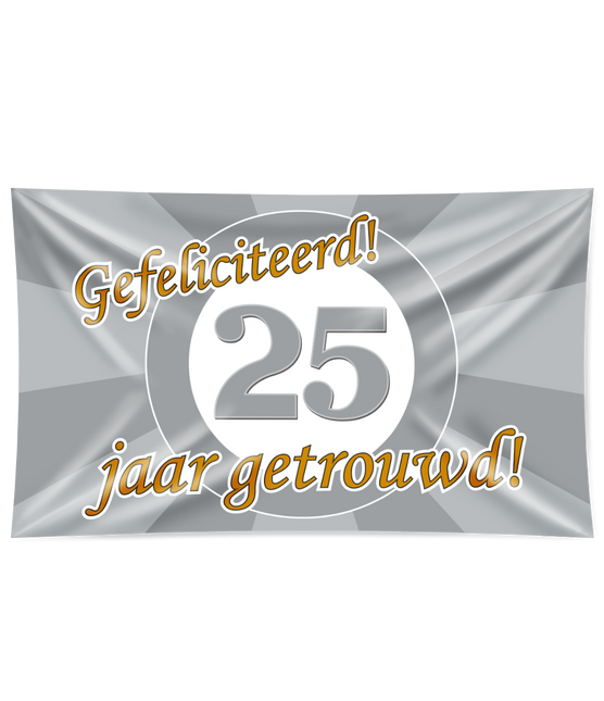 Gevelvlag 25 Jaar Getrouwd 1,5m