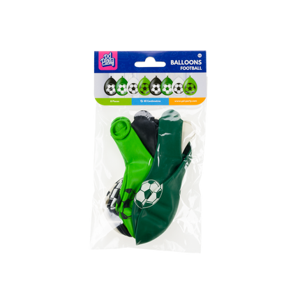 Voetbal Ballonnen Groen 30cm 8st