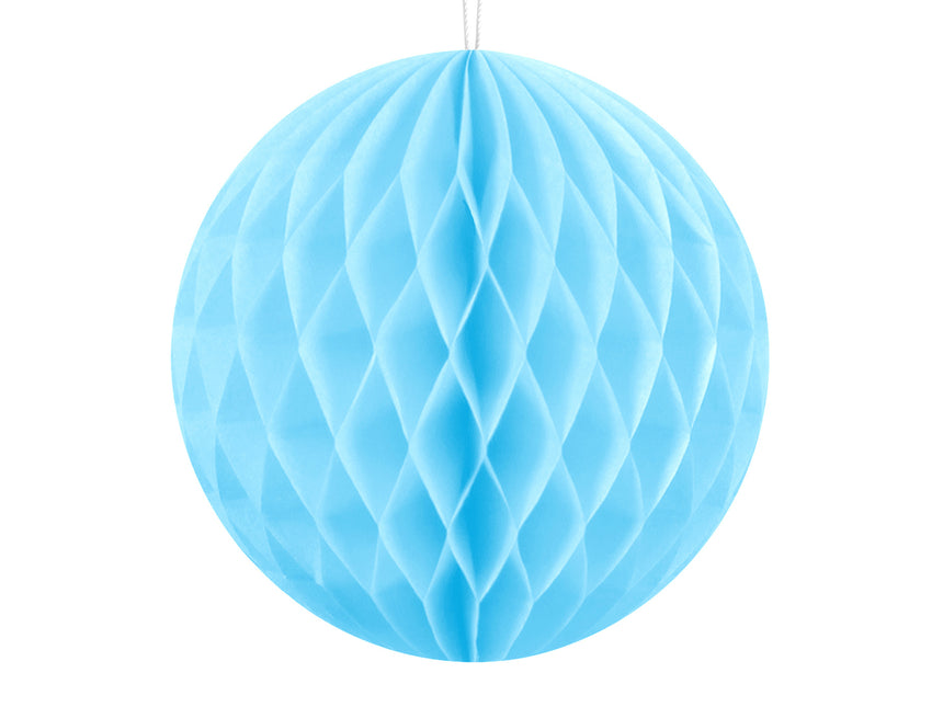 Honeycomb Bal Lichtblauw 10cm