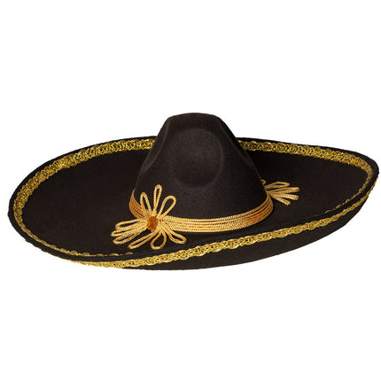 Zwarte Sombrero Carlos 55cm