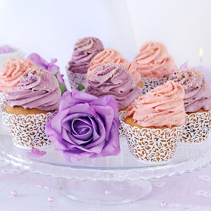 Cupcake Vormpjes Wit 8,5cm 10st