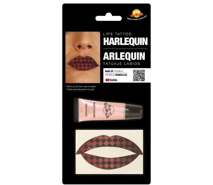 Lip Tattoo Harlequin