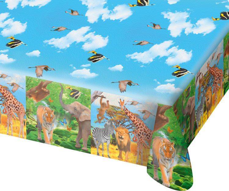 Dieren Tafelkleed Safari 1,8m