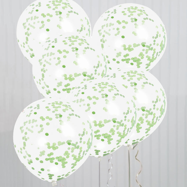 Confertti Ballonnen Lime Groen 40cm 6st