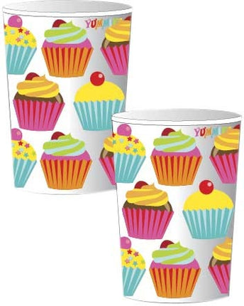 Verjaardags Bekers Cupcake 250ml 8st