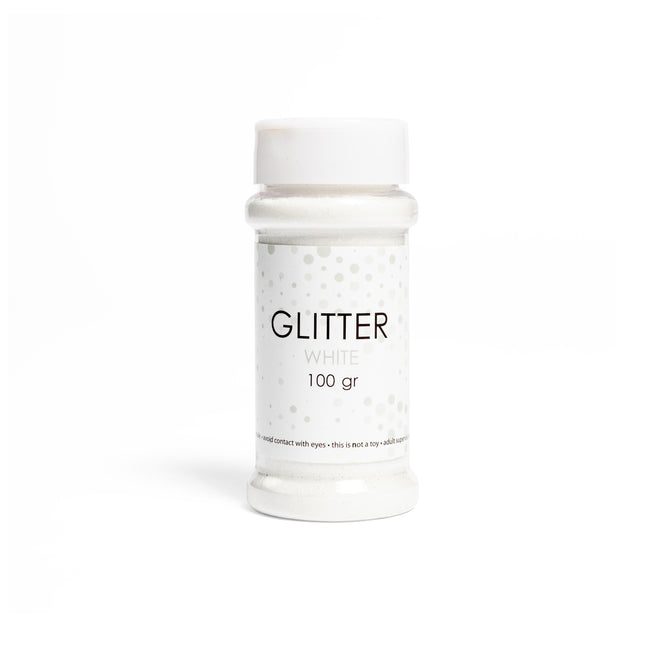 Witte Glitters 100gr