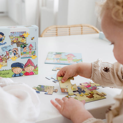 Fien & Teun 4- In 1 Puzzel