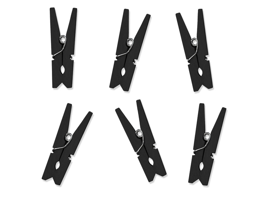 Mini Knijpers Zwart 3,5cm 10st