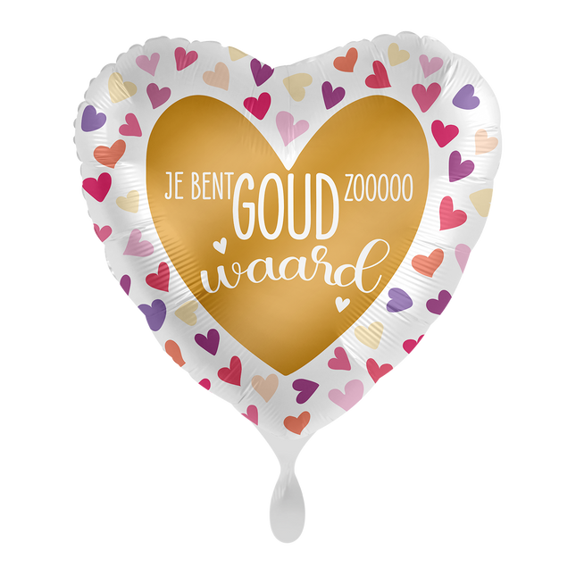 Goud Waard Helium Ballon Leeg 43cm