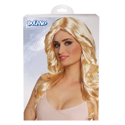 Blonde Pruik Disco Doll