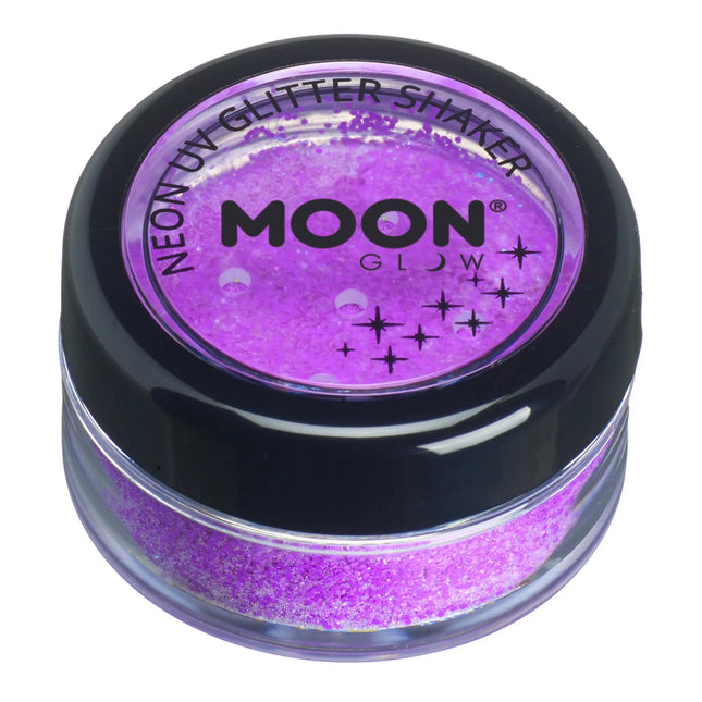 Moon Glow Neon UV Glitter Shakers Purple 5g