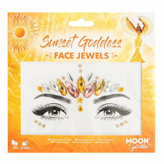 Moon Glitter Face Jewels Sunset Goddess