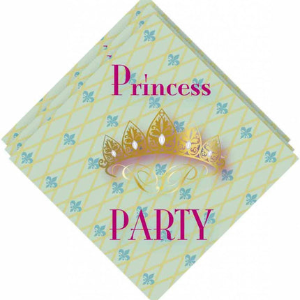 Prinsessen Servetten Party 33cm 20st