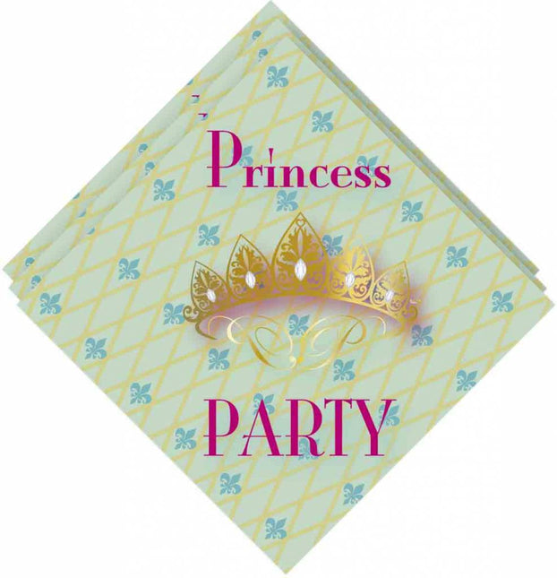 Prinsessen Servetten Party 33cm 20st