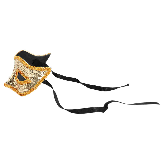 Gouden Oogmasker Pailletten