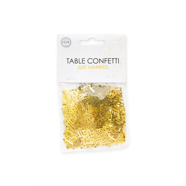 Tafelconfetti Just Married Goud