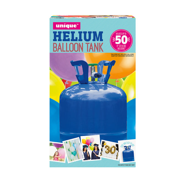 Helium Tank met 50 Ballonnen en Lint