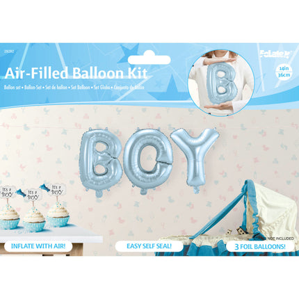 Geboorte Ballonnen Letter Set Boy 36cm