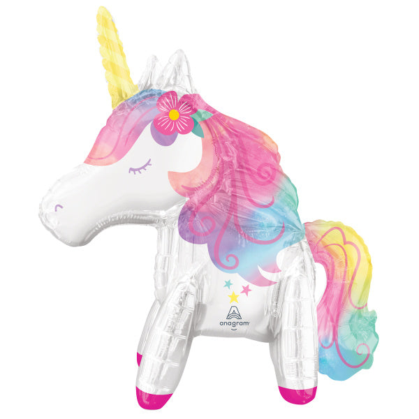 Helium Ballon Unicorn Bloem Leeg 63cm