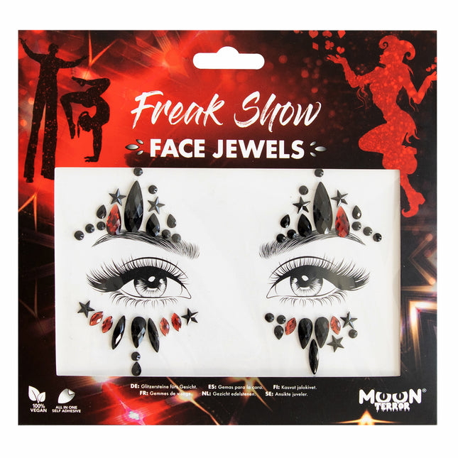 Moon Terror Halloween Face Jewels Freak Show