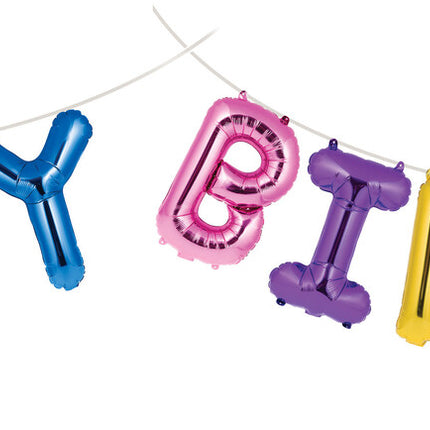 Gekleurde Happy Birthday Ballonnen Letter Set 41cm