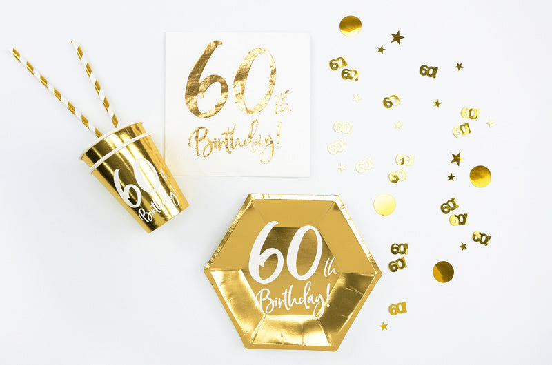 Tafelconfetti 60 Jaar Goud