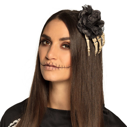 Halloween Haaraccessoire Skelet Hand