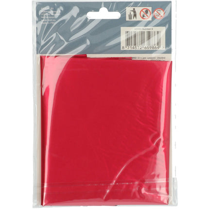 Folie Ballon Cijfer 6 Mat Rood XL 86cm leeg