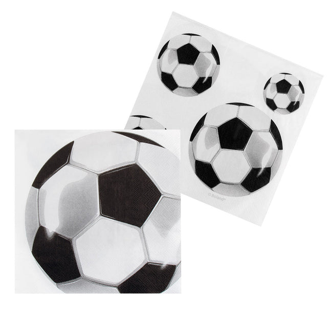 Servetten Voetbal Papier 33cm