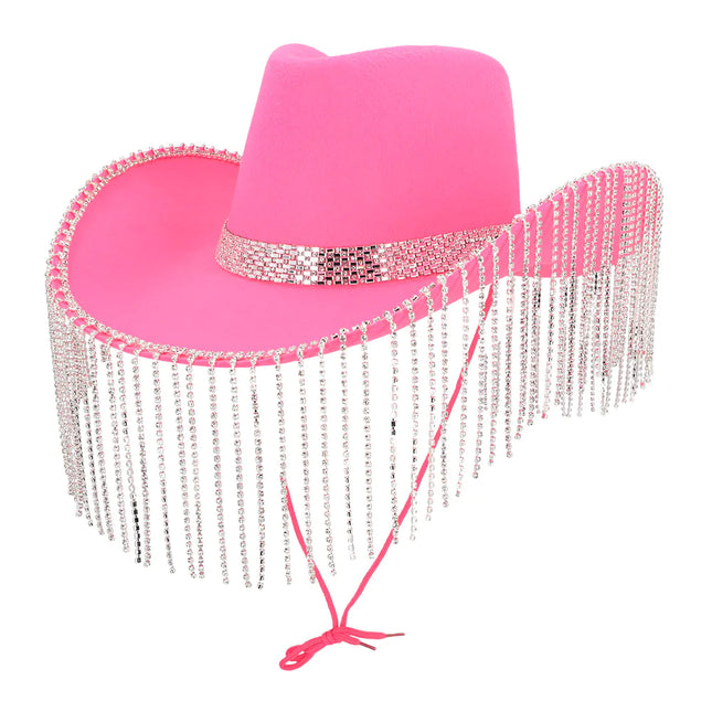 Cowgirl Hoed Roze Glitters