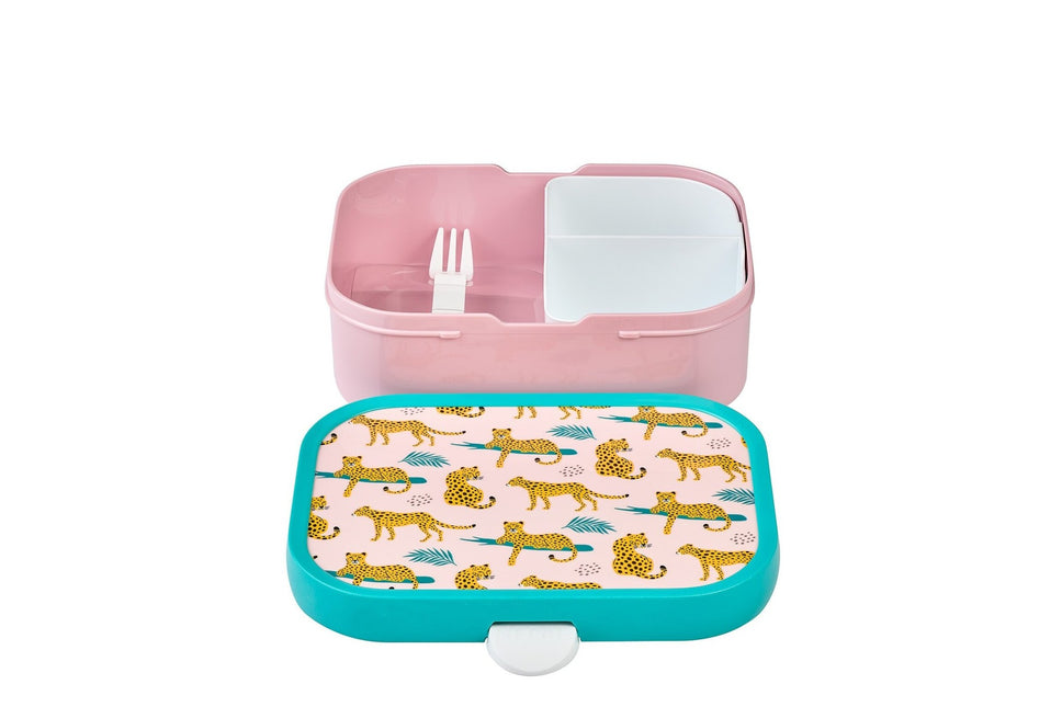 Lunchset Campus Schoolbeker+Lunchbox Leopard