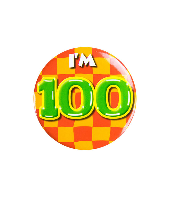 I'm 100 Button 100 Jaar 5,5cm