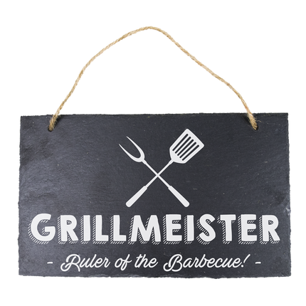 Leisteen Bordje Grillmeister 25cm