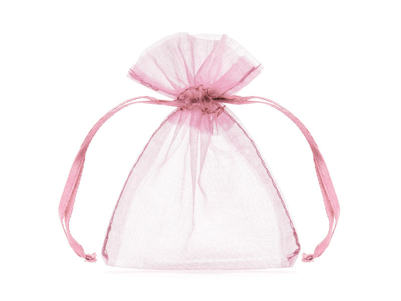 Organza Zakjes Roze 10cm 10st