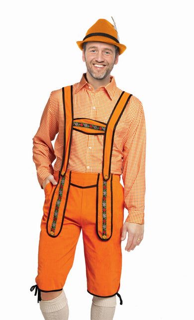 Oranje Lederhose Heren Johann Lang