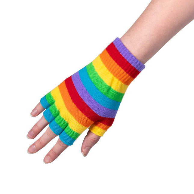 Regenboog Handschoenen Vingerloos